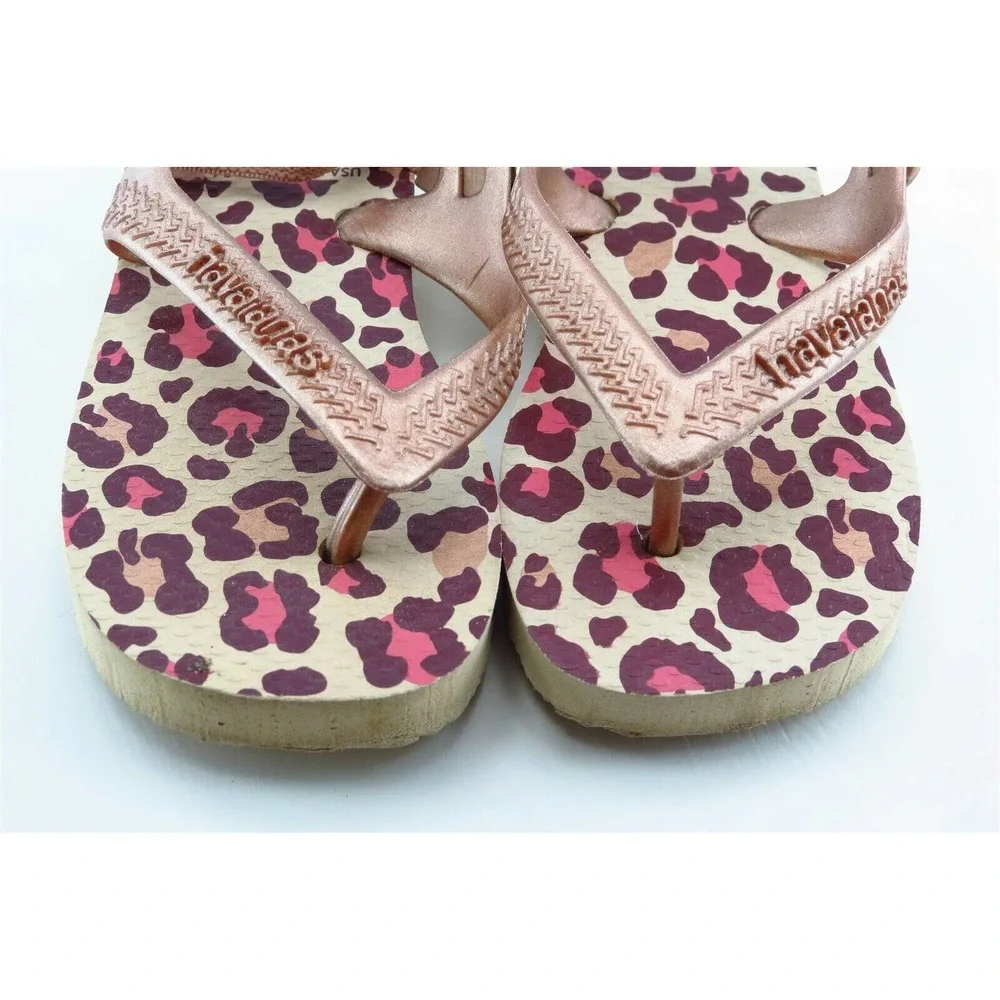Havaianas Toddler‎ Girls 8 Medium Brown Flip Flop Synthetic